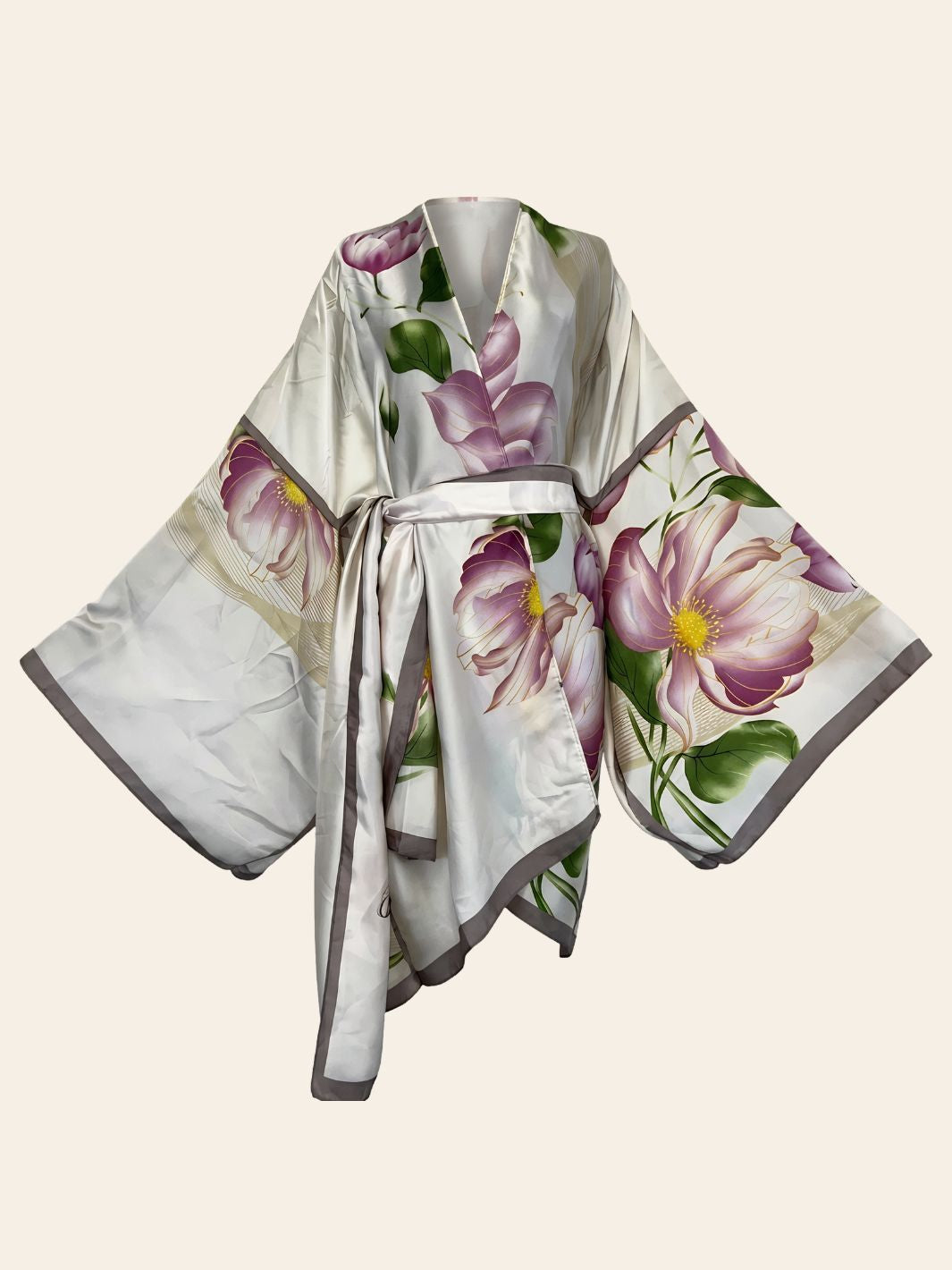 Kimono Plage Design Fleurs