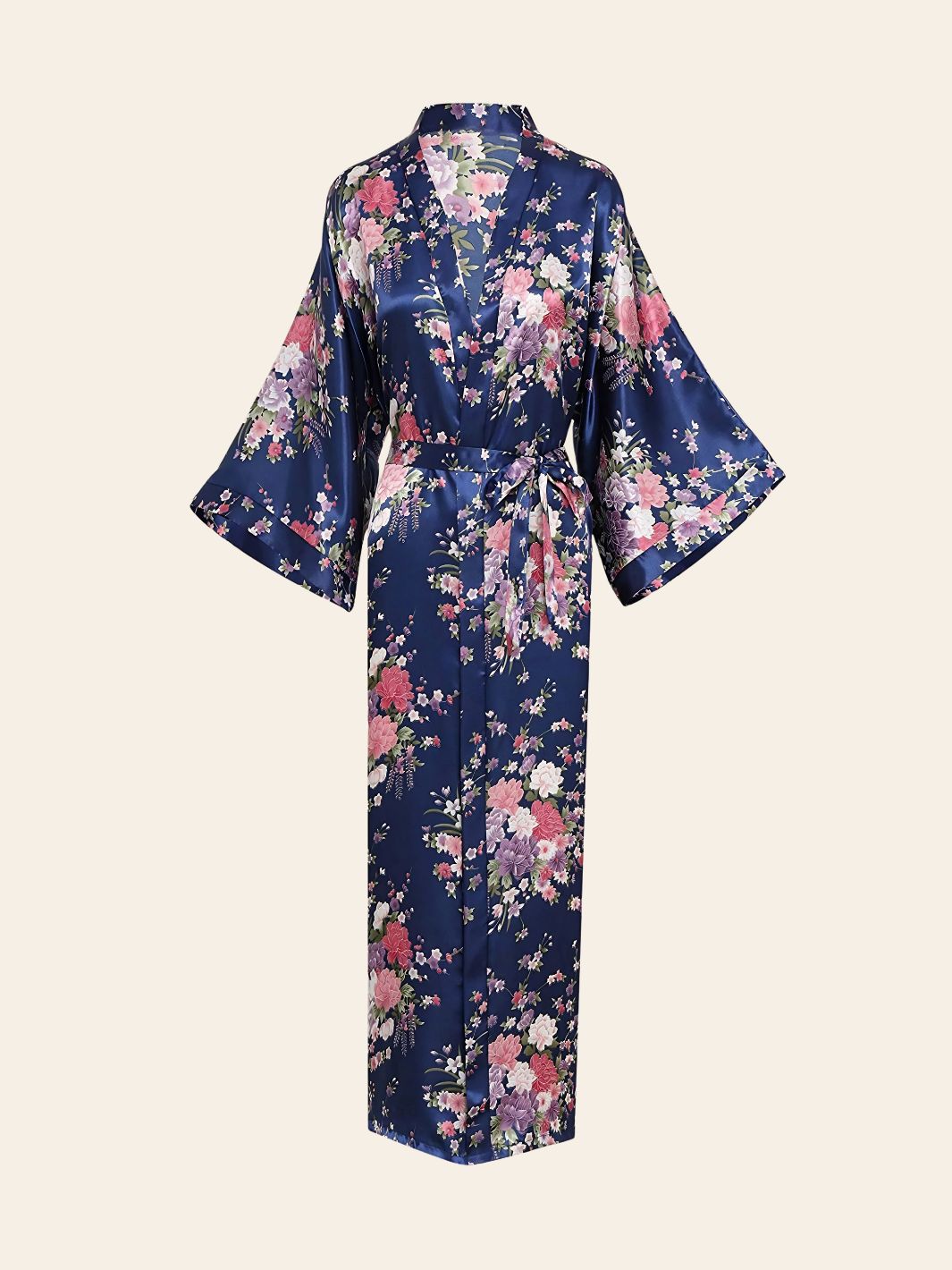 Robe Kimono Bleue Foncée
