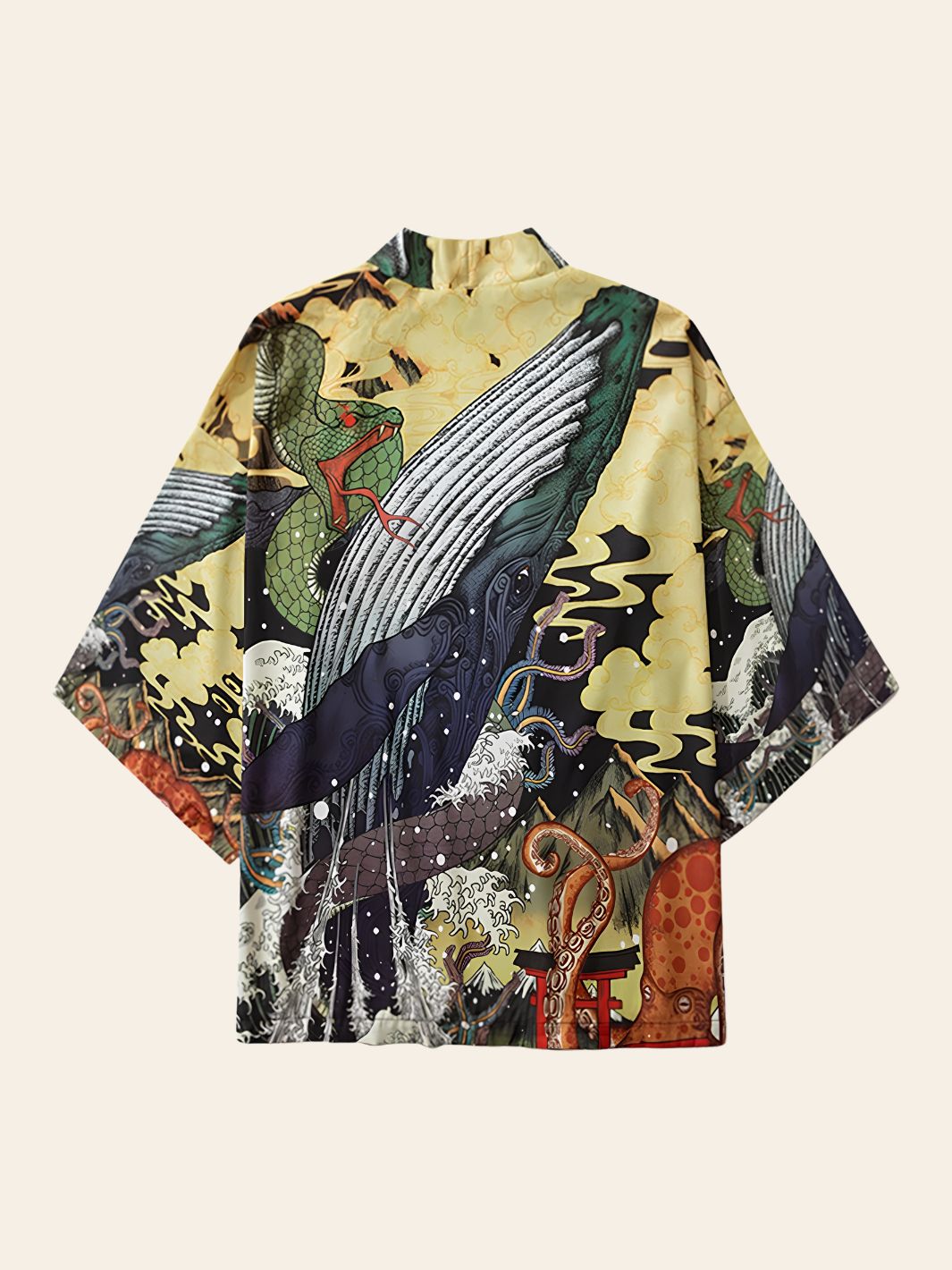 Veste Kimono Univers Marin Japonais