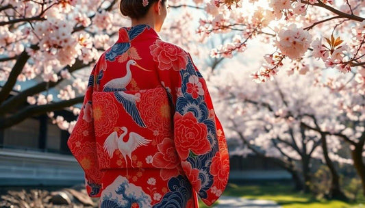 Femme portant un kimono