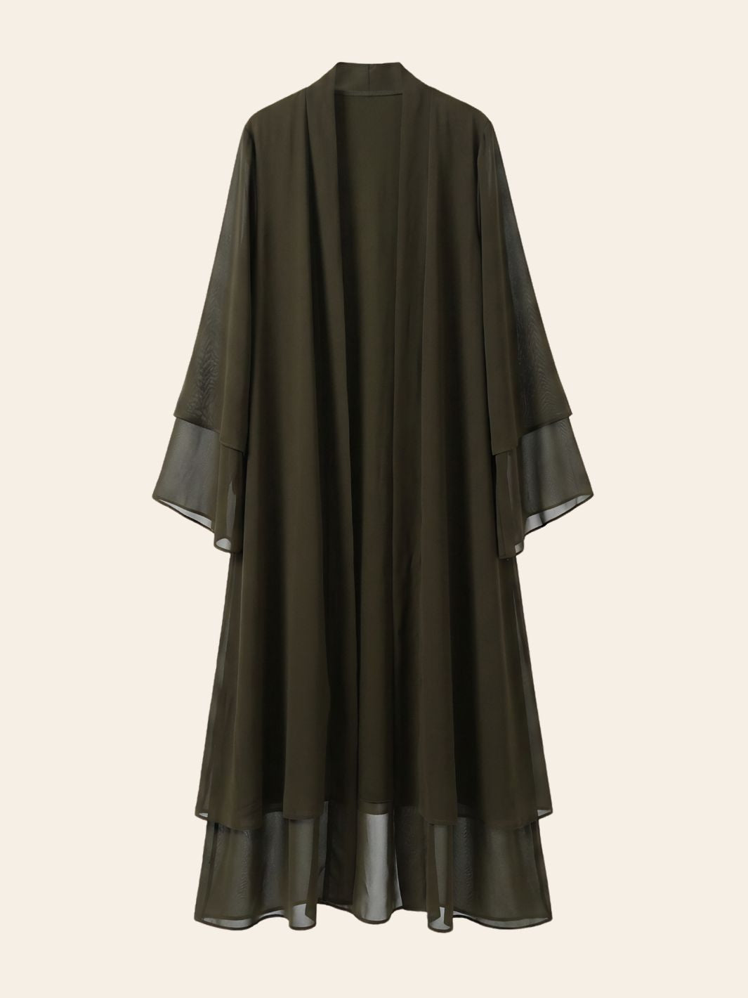 Abaya Kimono Verte Foncée