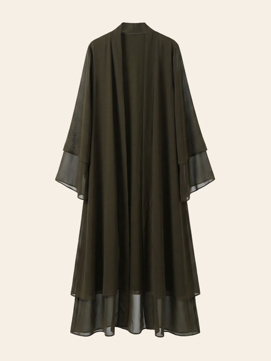 Abaya Kimono Verte Foncée