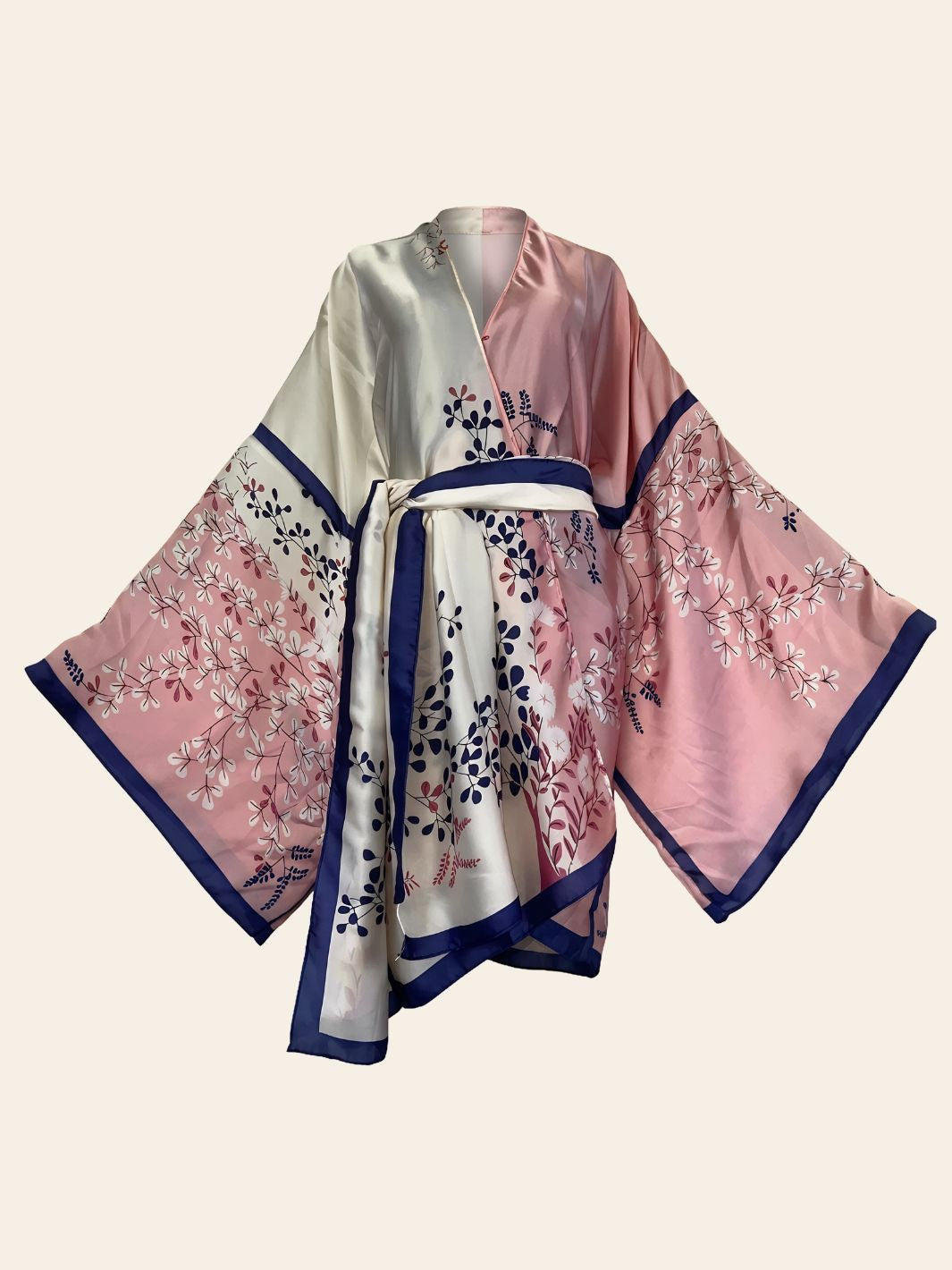 Kimono Plage Design Fleuri