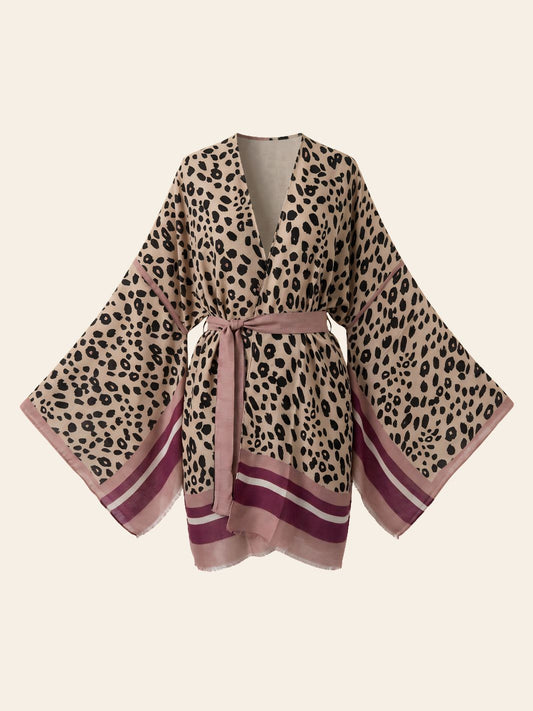 Kimono Plage Léopard