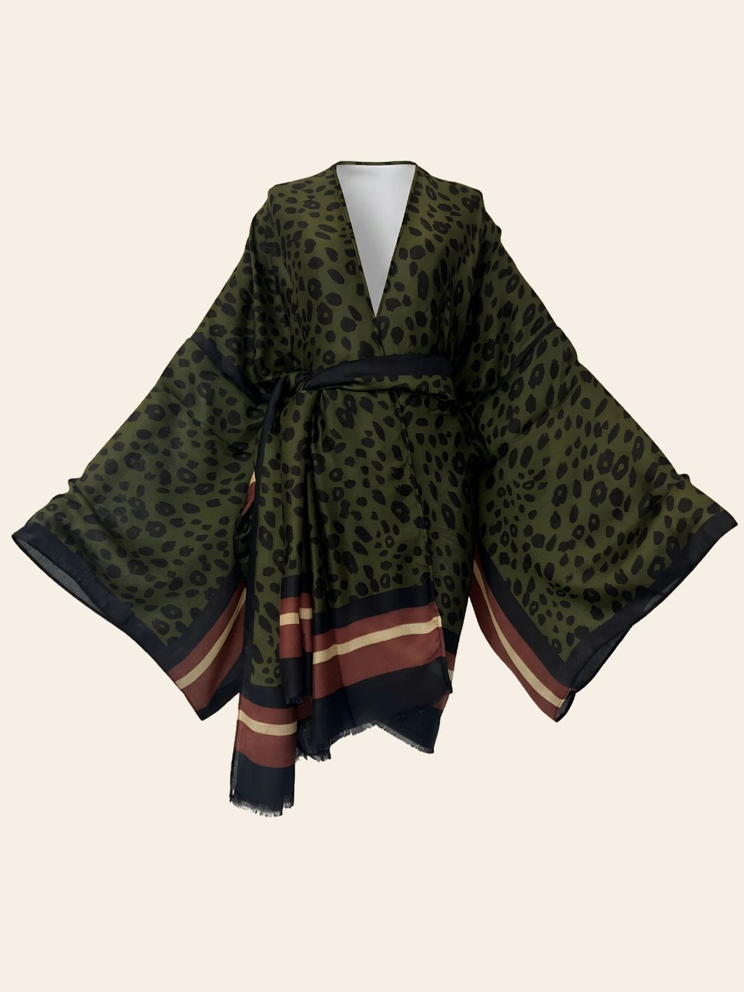 Kimono Plage Vert Foncé
