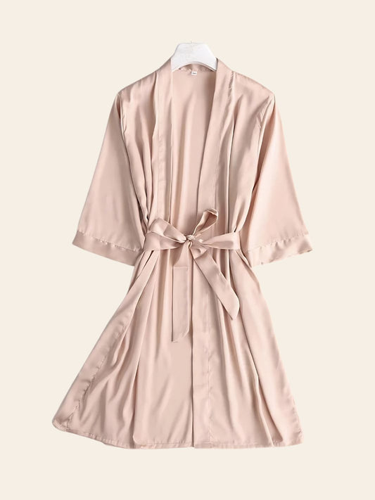 Robe Kimono Rose-Beige
