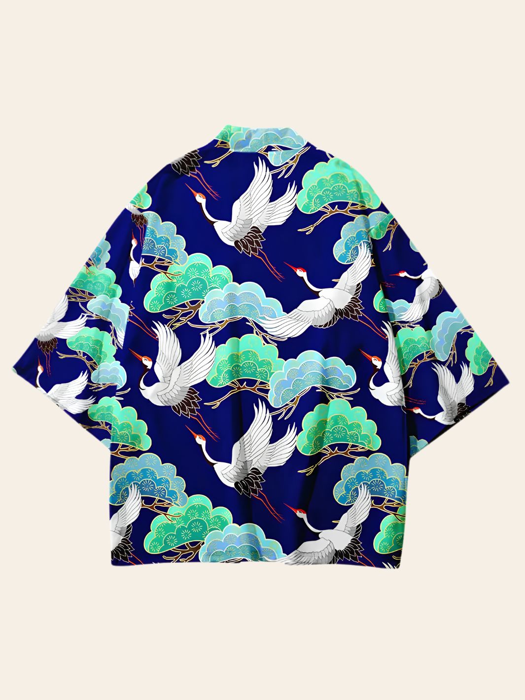 Veste Kimono Design Bleu & Vert
