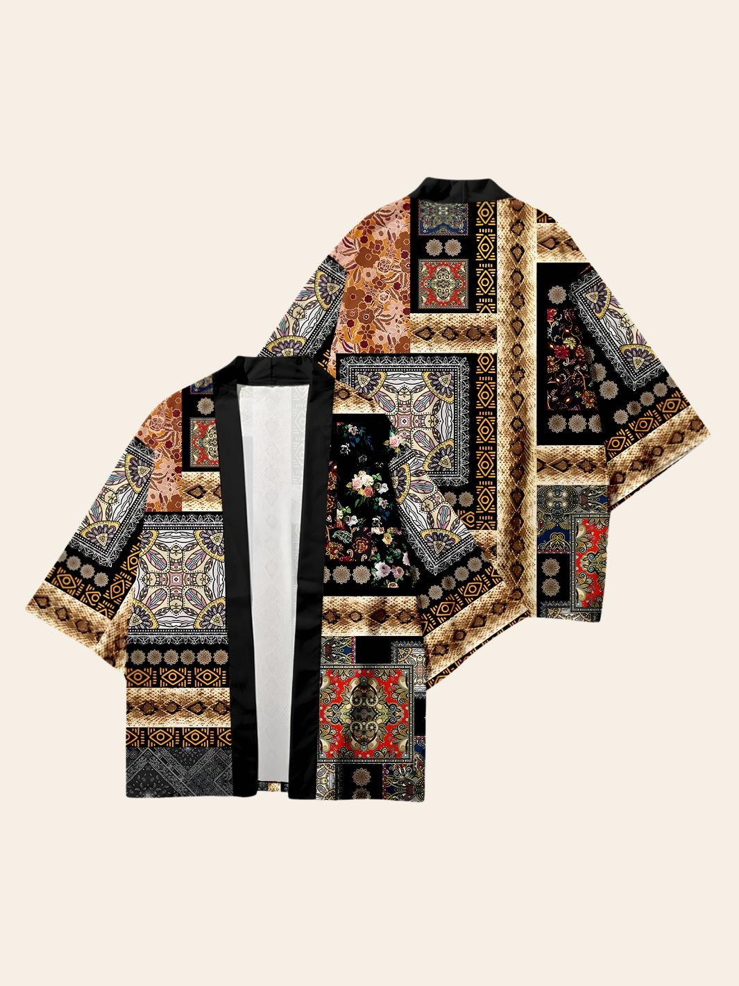 Veste Kimono Design Colorée