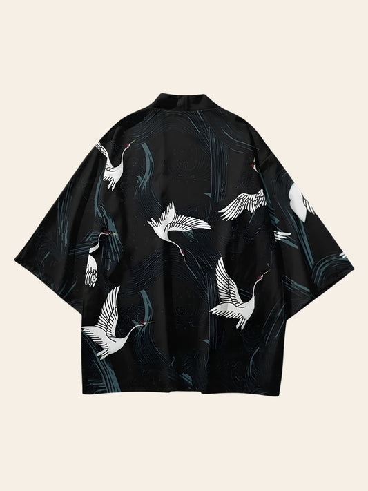 Veste Kimono Design Noir