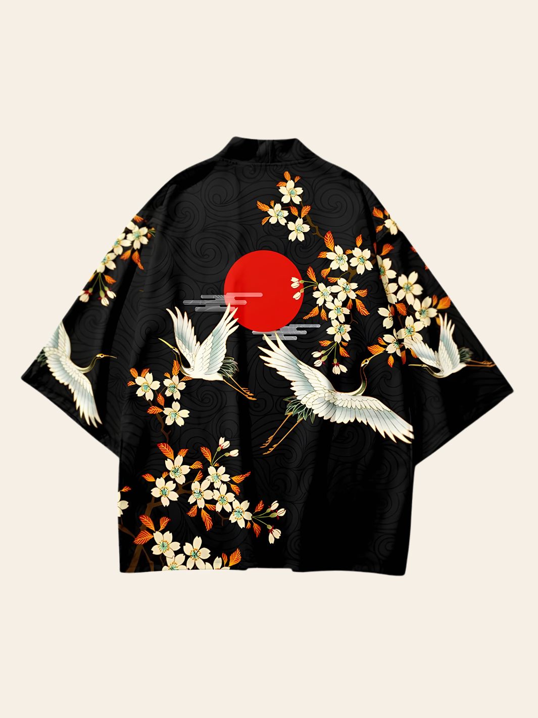 Veste Kimono Design Noir Japon
