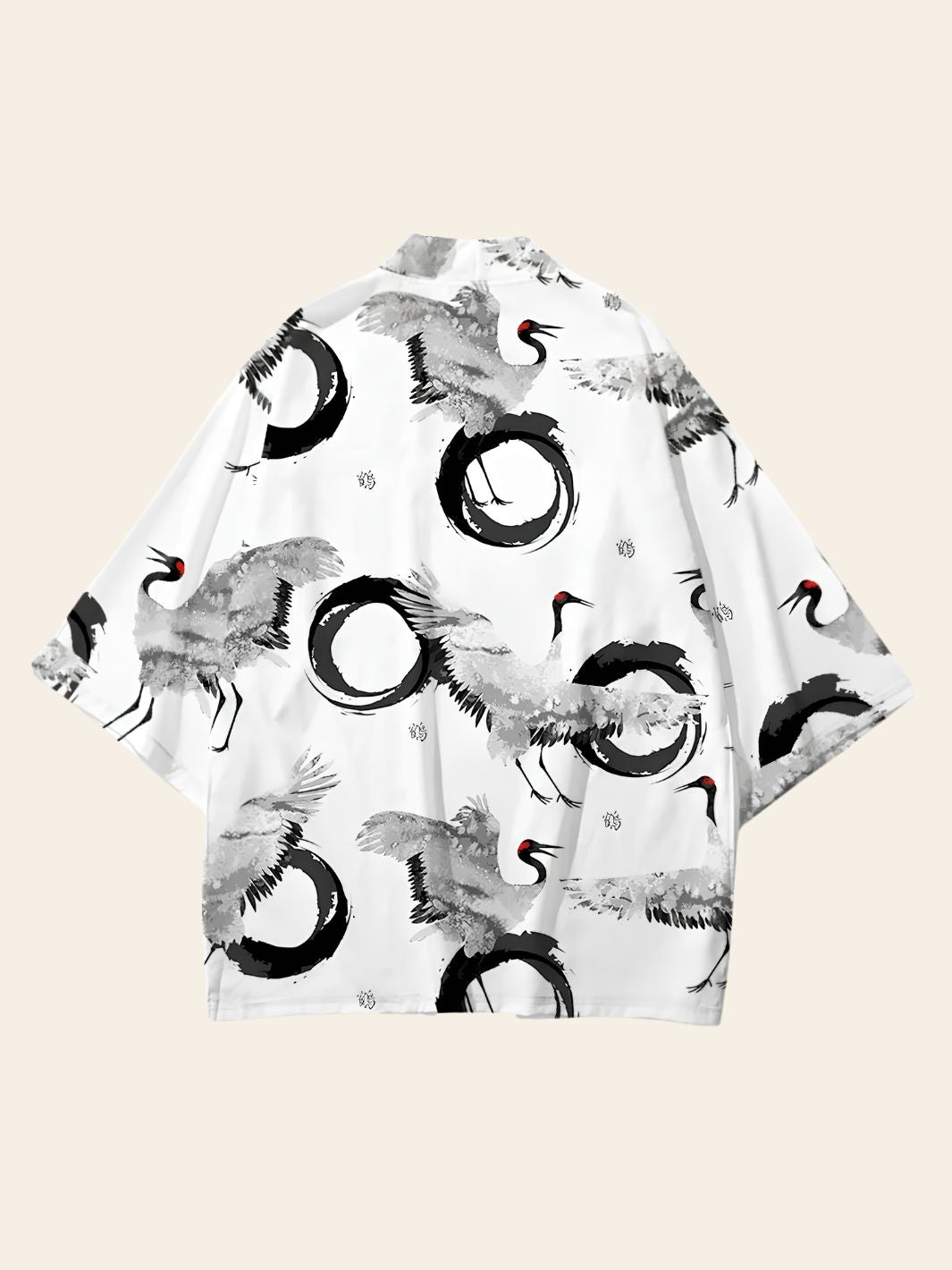 Veste Kimono Design Noir & Blanc