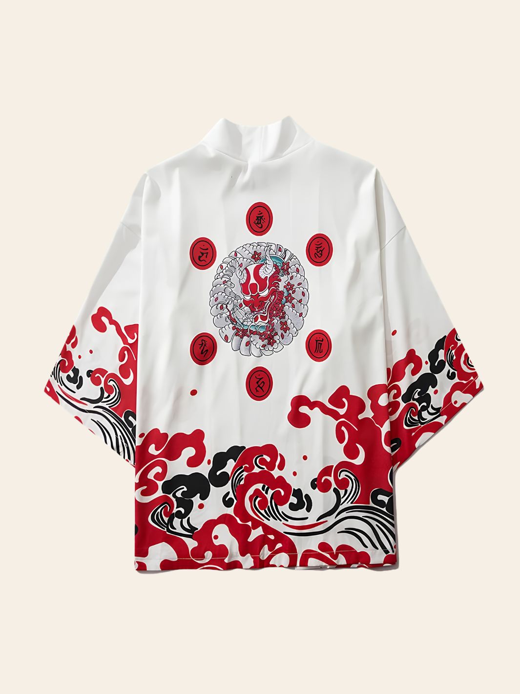 Veste Kimono Océan Blanc